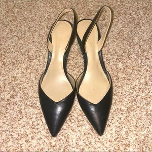 Ann Taylor sling back kitten heels
